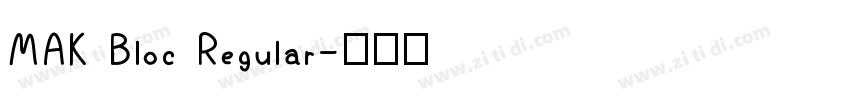 MAK Bloc Regular字体转换